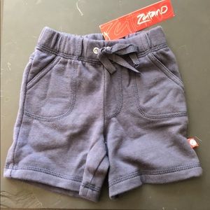Zutano stretchy terry drawstring short. 6m. NWT